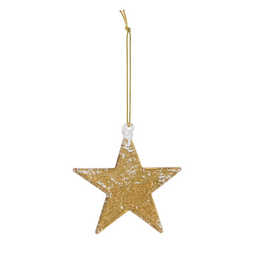 Chunky glass star decorations